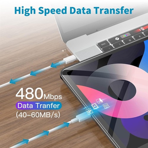USB-C to USB-C Fast Charging Cable Type C Quick Charging Cord Data SYNC Lead CA - Picture 4 of 13