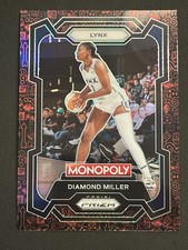 2024 Prizm Monopoly WNBA #9 DIAMOND MILLER Red Classic Icons Prizm