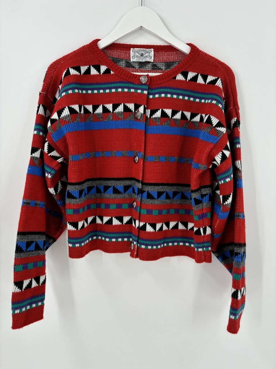 80s lettered cardigan - トップス新着