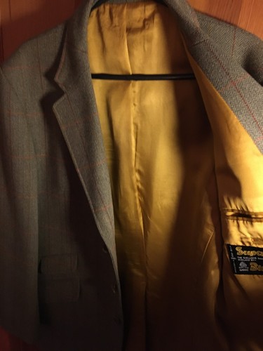 BLADEN Vintage Harris Tweed Sport Men's Jacket Blazer Pure New Wool Adult 44"R - Picture 7 of 11