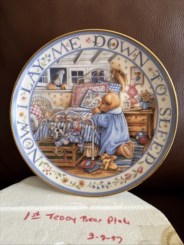 Royal Doulton Thankful Teddies Set 6 Collectible Plates Franklin Mint NIB - Picture 3 of 20