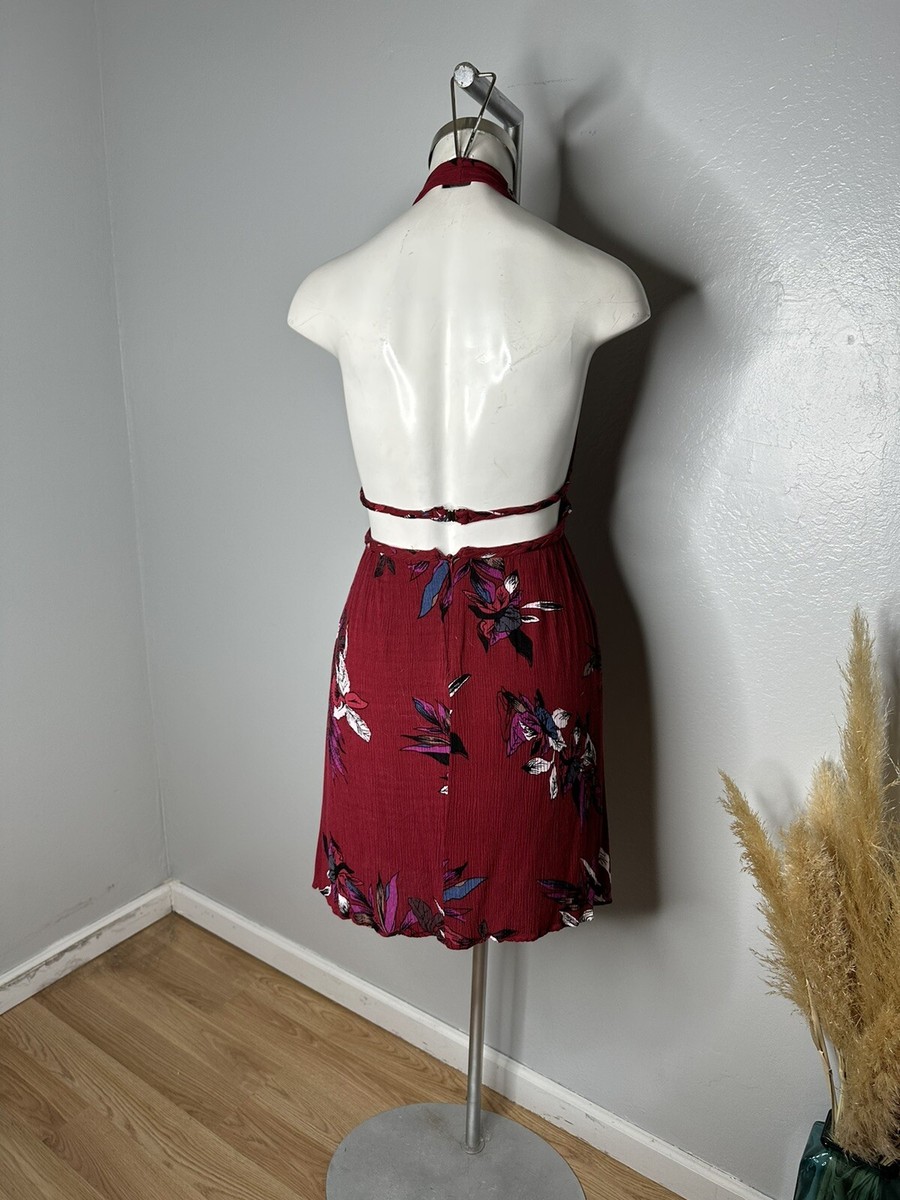 Illa Illa Floral Print Halter Mini Vacation Dress Sz Small | eBay Illa Illa Floral Print Halter Mini Vacation Dress Sz Small | eBay