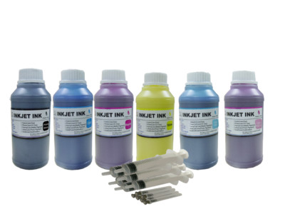 6x250ml ND® Pigment refill ink for HP70 772 Designjet Z5400/SD Pro