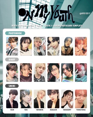 NCT WAYV 2nd Album ON MY YOUTH OFFICIAL PHOTOCARD ALBUM - 威 NCT WAYV 2nd Album ON MY YOUTH OFFICIAL PHOTOCARD ALBUM - 威