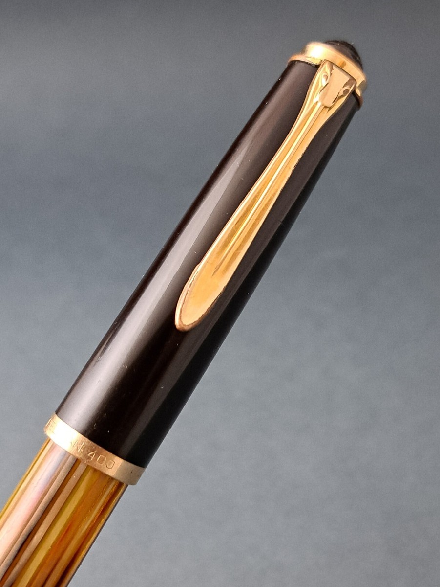 Pelikan 400NN Original M 茶縞 14K 585 ✒ NICE Pelikan 400