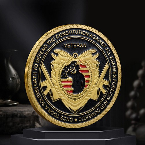 50PCS Military We Were Soldiers US ARMY Veteran Commemorative Challenge Coin - Bild 4 von 10