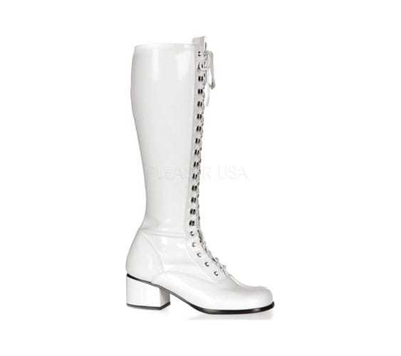 Funtasma Women's Retro 302 White Stretch Patent Funtasma Women's Retro 302 White Stretch Patent