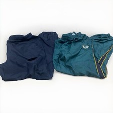 Vintage 90  s Large Wind Pants Ankle Zipper, Black Nike. GB Packers. See Defects