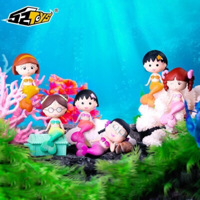 52Toys Chibi Maruko-chan Mermaid Series Blind Box Case Of 8 pcs