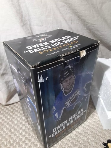 San Jose Shark - Owen Nolan 11 "Calls His Shot" Bobblehead Bobble Head 2019 - Picture 7 of 7