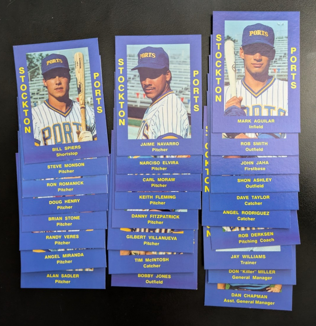 1988 Cal League Stockton Ports - You Pick 1!- Milwaukee Brewers Minor League