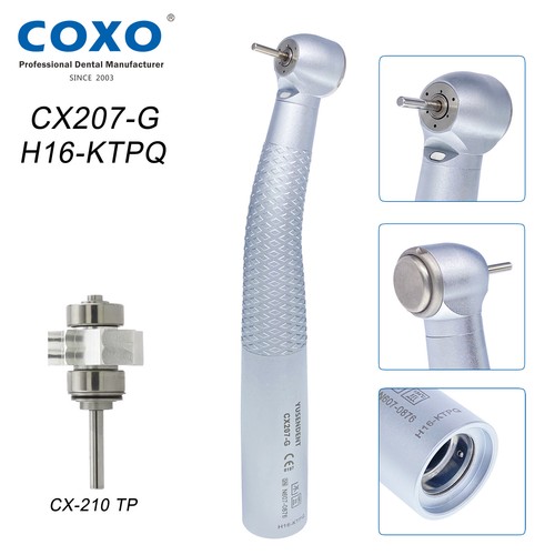 COXO Pieza de mano dental Fibra óptica Turbina de alta velocidad Acoplador LED Ajuste KAVO NSK - Imagen 38 de 64