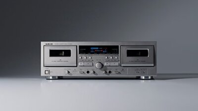 TEAC Double Cassette Deck W-1200 Silver 100V High Quality Sound