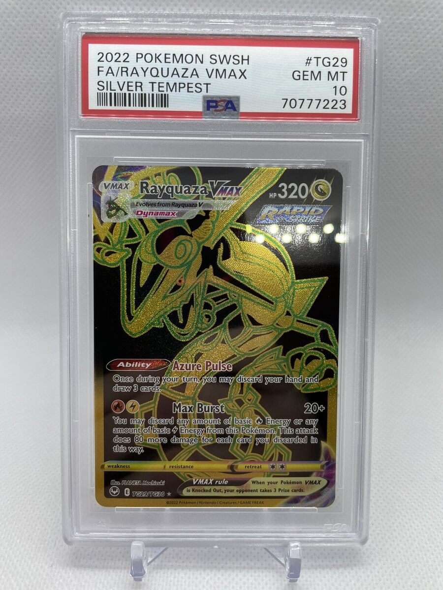PSA 10 Gem Mint 2022 Pokemon Silver Tempest Rayquaza VMAX PSA 10 Gem Mint 2022 Pokemon Silver Tempest Rayquaza VMAX