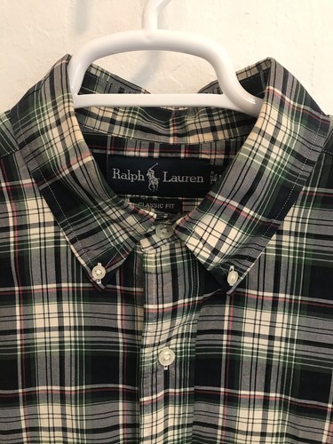 Ralph Lauren Mens Button Up Shirt Classic Fit Performance Sz L Blue Plaid - Bild 3 von 21