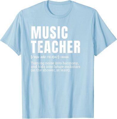 Music Fan Teacher Best Job Cool School Present Lover Unisex T-Shirt