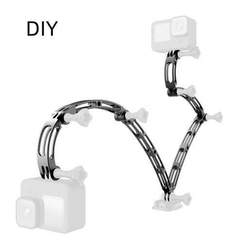 1Pcs Aluminium Extension Arm Metal Pole Mount Helmet Holder For Go GoPro11 - Picture 5 of 12