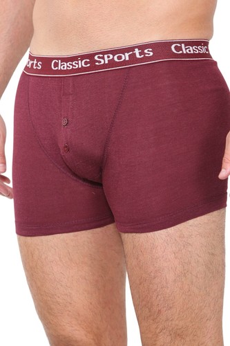 6er, 12er Pack Herren Boxershorts Uni Button Fly Unterwäsche Unterhosen Trunks Boxer - Bild 9 von 15