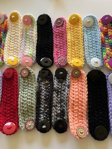 100 crocheted face mask ear savers extenders protectors Colors & Buttons  Very. - Picture 2 of 5