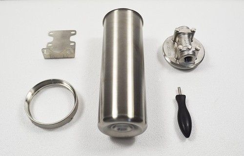 1/2" NPT Edelstahl Wasserfilter Gehäuse 10" Kartuschen 72psi mit Halterung - Bild 3 von 15
