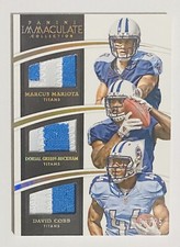2015 Panini Immaculate Trios David Cobb Marcus Mariota Rookie /25 Jersey Patch