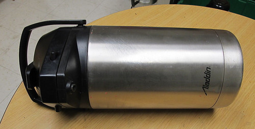 Aladdin 3-Liter Vacuum Insulated Pump Lever Airpot Commercial Stainless Steel