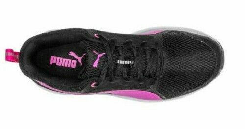 PUMA SWYPE LOW RUNNING TRAINERS SPORTS SNEAKER WOMEN SHOES CROW/PINK SIZE 10 NEW - Picture 3 of 4