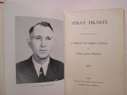 STRAY HEARTS by Julius Lester Medlock A GROUP OF CAMEO LYRICS 1956 Poetry SIGNED - Picture 5 of 10