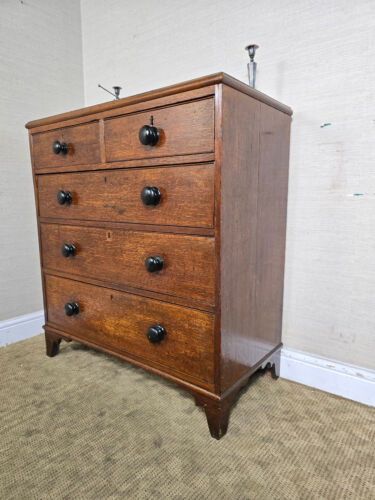 An Antique Victorian Oak Chest of Drawers ~Delivery Available~ - Picture 6 of 12