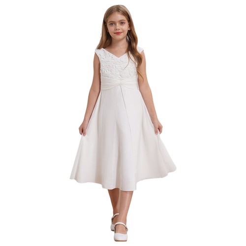 Kids Girls Sundress Ceremony Dresses Wedding Dress Lining Clothing Prom Gown - Picture 11 of 60