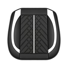 Funda de asiento delantera de coche envolvente completa alfombrilla de cuero PU almohadilla transpirable cojín de silla