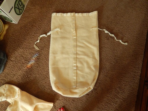 VTG Baby 100% Virgin Wool & Satin Trimmed Jacket and Bunting Bag by ROBE-N-HOOD - Picture 2 of 20