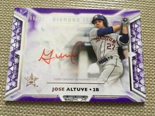 2018 Jose Altuve Topps Diamond Icons Purple..Red Autograph #8/10
