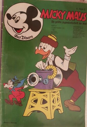Micky Maus/Jahrgang 1971 / Heft Nr. 37 in Comic Hülle verschweißt !