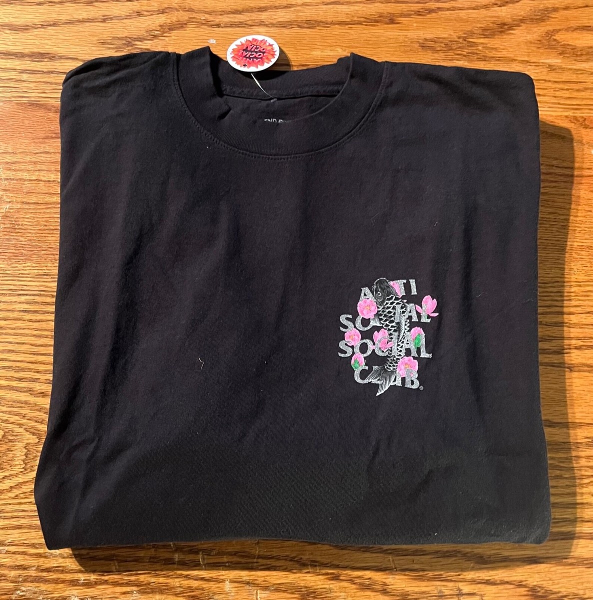 TWO xl shirts* Anti Social Social Club Koi Ornamental Black