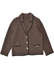 Giesswein Womens Oversized 3 Button Blazer Jacket Eu 42 Large Grey Ac03
