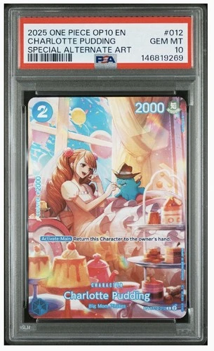 PSA 10 Charlotte Pudding SP Alt Art OP10 Royal Blood One Piece Waifu ST12-012