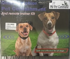 My Pet Command Dog Fence  Training Kit Rechargeable Receiver/Collar /Remote NOB