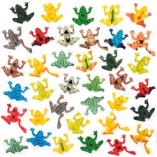 36Pcs Plastic Frogs Toy Kids, Small Frog Toys Bulk, Mini Resin Fake Frog Figures