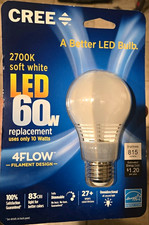 10 Pack Cree 4flow A19 Led Bulb 2700k Warm White 815lm 60w Eq 10w Dimmable
