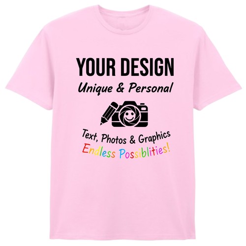 Personalised T Shirts Mens Womens Kids UK Any Text And Photo Custom Design Tee - Picture 14 of 21