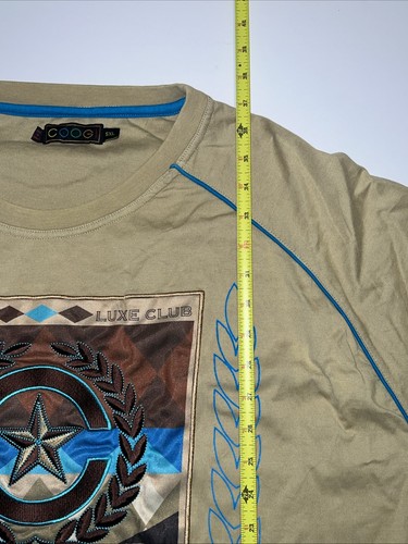 Coogi Australia Shirt Men’s 5XL Brown Short Sleeves Embroidered Graphic Tee Y2K - Picture 8 of 12