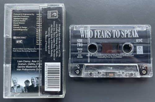 Comóradh ‘98 Who Fears To Speak Cassette Tape RTE Ireland - Picture 2 of 3
