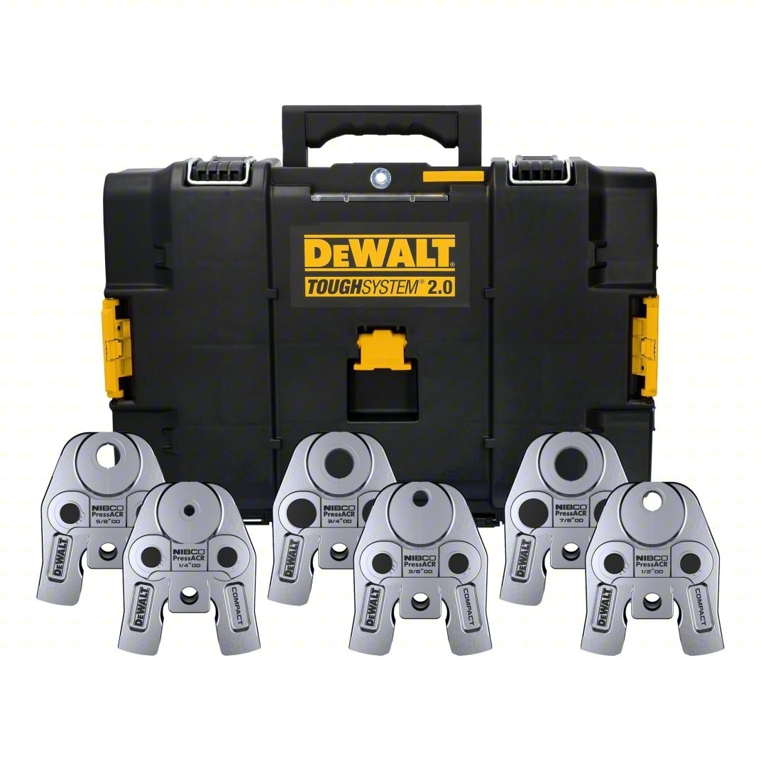Galvanized 1/4 in. 7/8 in. Press Jaw Set for DCE210 (6-Piece) with Tough System
