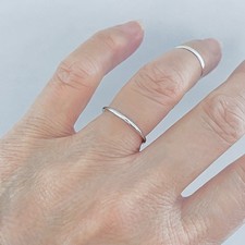 Sterling Silver Unisex Round Band, Silver Rings, Wedding Bands, Stackable Ring