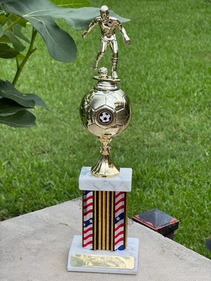 Soccer Trophy 15.5''  Champion-MVP -Top Scorer  Golden Boot -Engrave  & Ship Free
