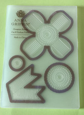 Anna Griffin Blue Ribbon Cut and Emboss Folder Grosgrain Rosette