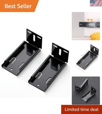 10 Heavy-Duty Black Replacement Brackets for Smooth Soft-Close Drawer Operation