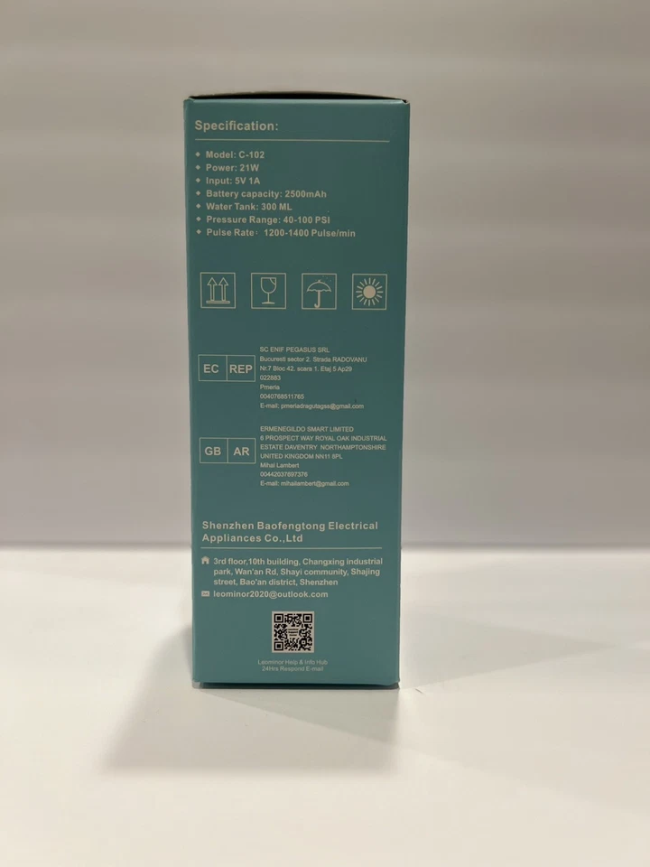 Hilo dental de agua inalámbrico - Irrigador oral portátil recargable - Nuevo sellado Foto 4 de 4