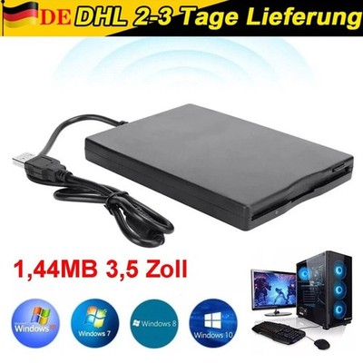 FDD USB Diskettenlaufwerk 1.44MB extern schwarz 3,5 Zoll Floppy Disk Drive